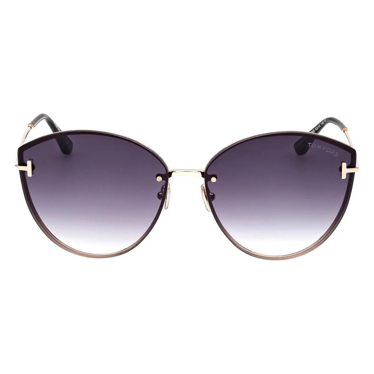 Tom Ford Evangeline FT1106 Sunglasses Female Shiny Rose Gold 63mm