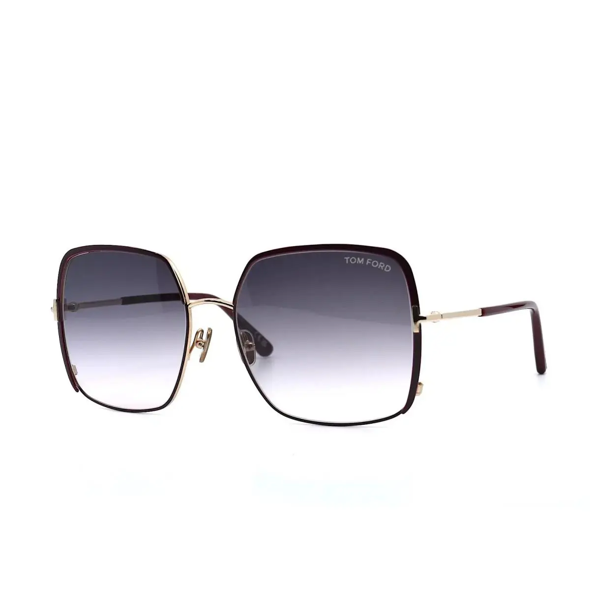 Tom Ford FT TF1006 69W Butterfly Bordeaux/gradient Blue Sunglasses