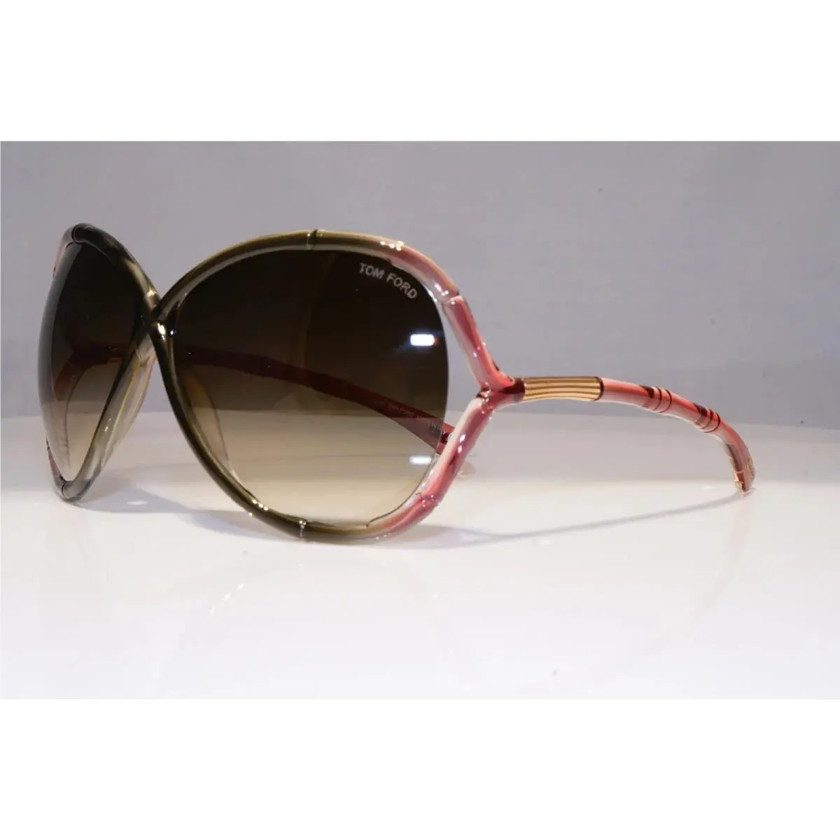Simone Sunglasses FT 074 634 Olive Gradient Pink / Olive Gradient Lens by Tom Ford