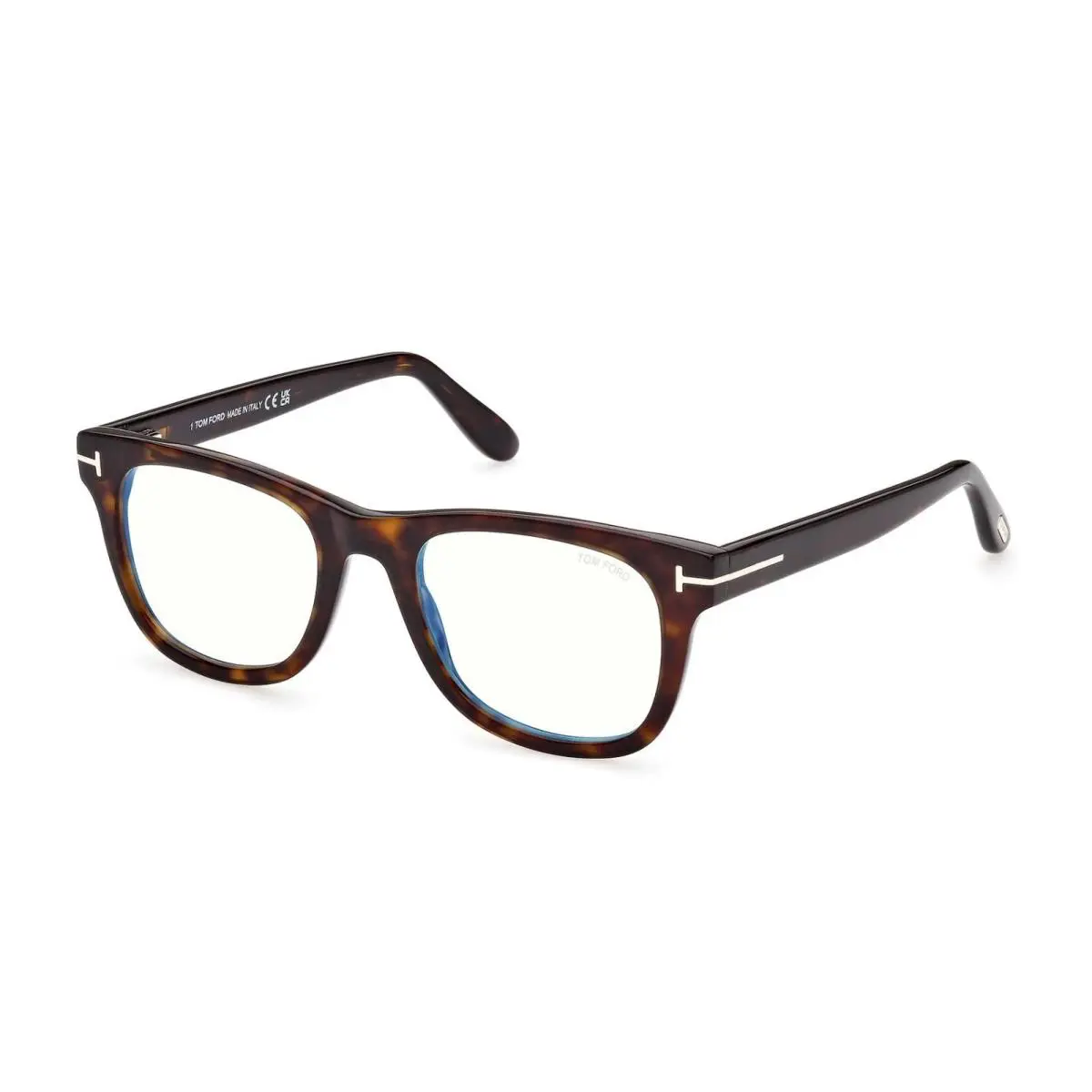 Tom Ford FT5820-B 052 Dark Havana/clear Blue Light Block 50mm Eyeglasses