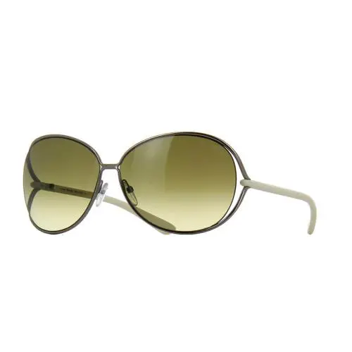 Tom Ford Clemence Sunglasses Gun Metal Green Gradient FT0158 10P 65-13 120 - Frame: Gun Metal, Lens: Green