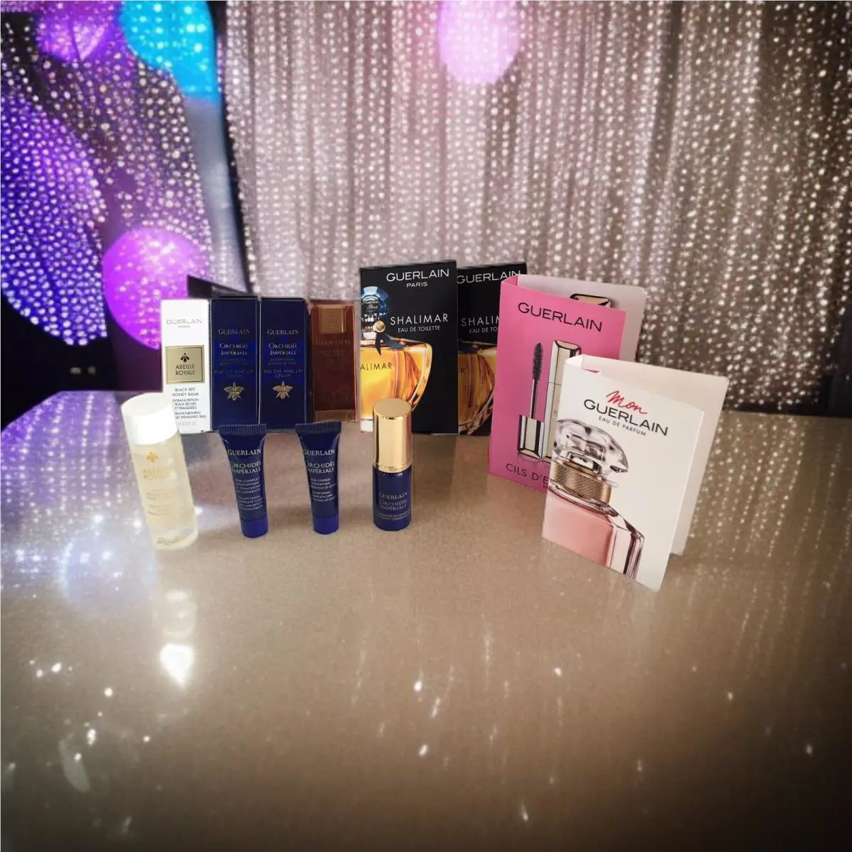 11 PC Guerlain Paris Orchidee Imperiale Travel Size Skincare and Fragrance Vials