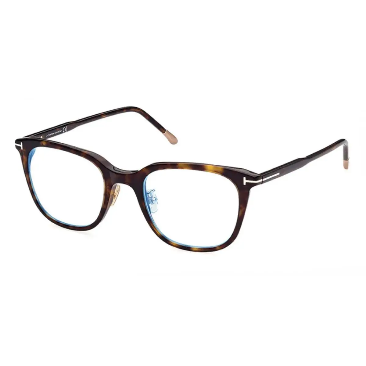 Tom Ford FT5776-D-B 052 Dark Havana/clear Blue Light Block 53MM