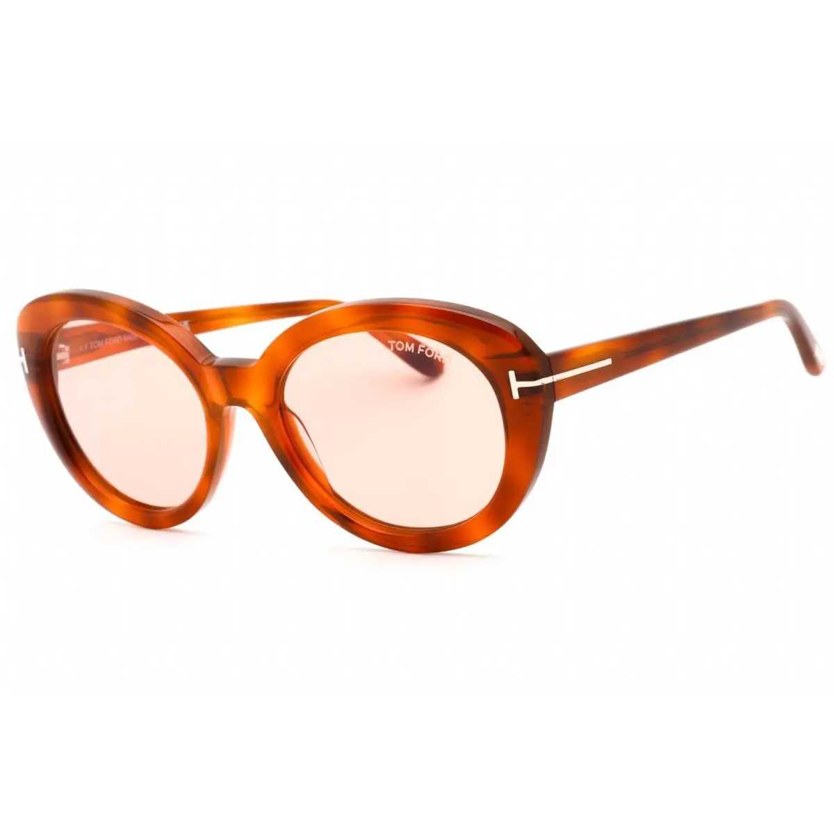 Tom Ford FT TF1009 52E Oval Dark Havana/photochromic Peach Sunglasses