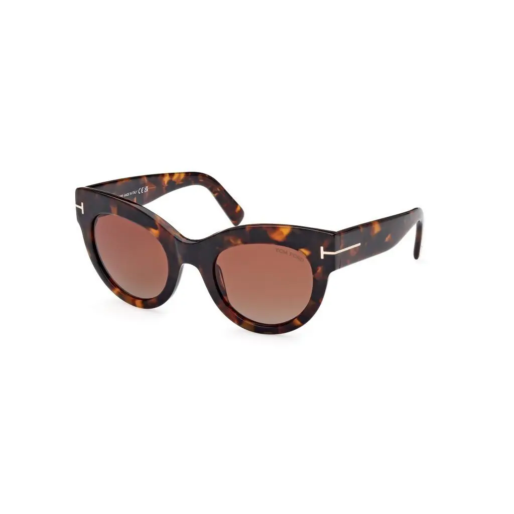 Tom Ford FT TF1063 52T Cat Eye Dark Havana/bordeaux Sunglasses Frame