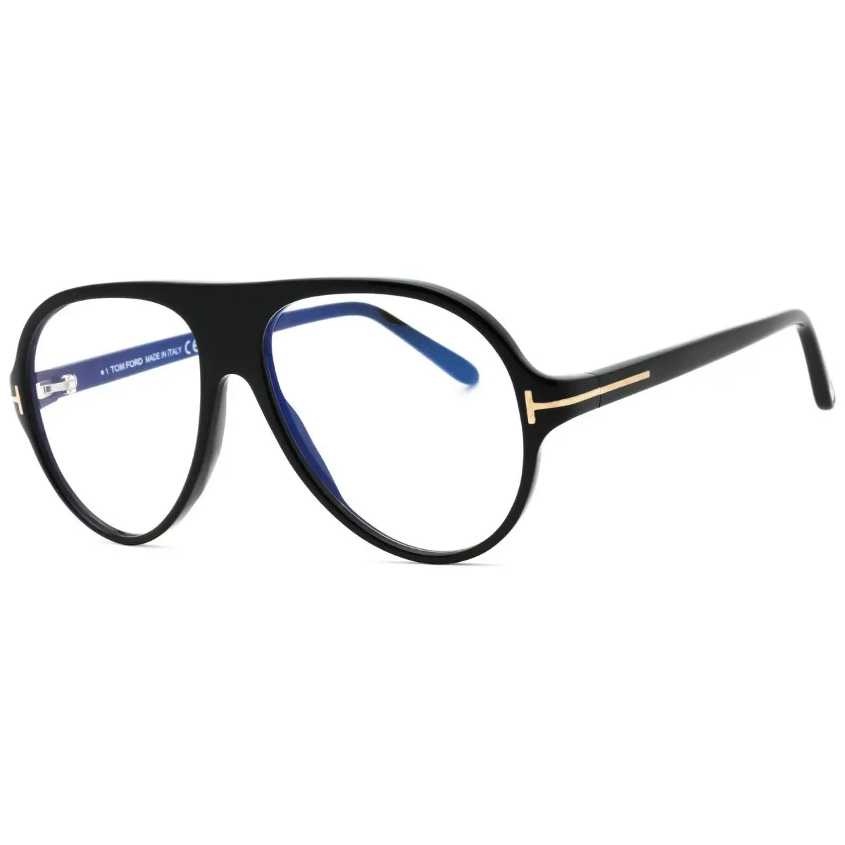 Tom Ford FT 5012 B 001 Black Blue Block Optical Frame Eyeglasses 53mm