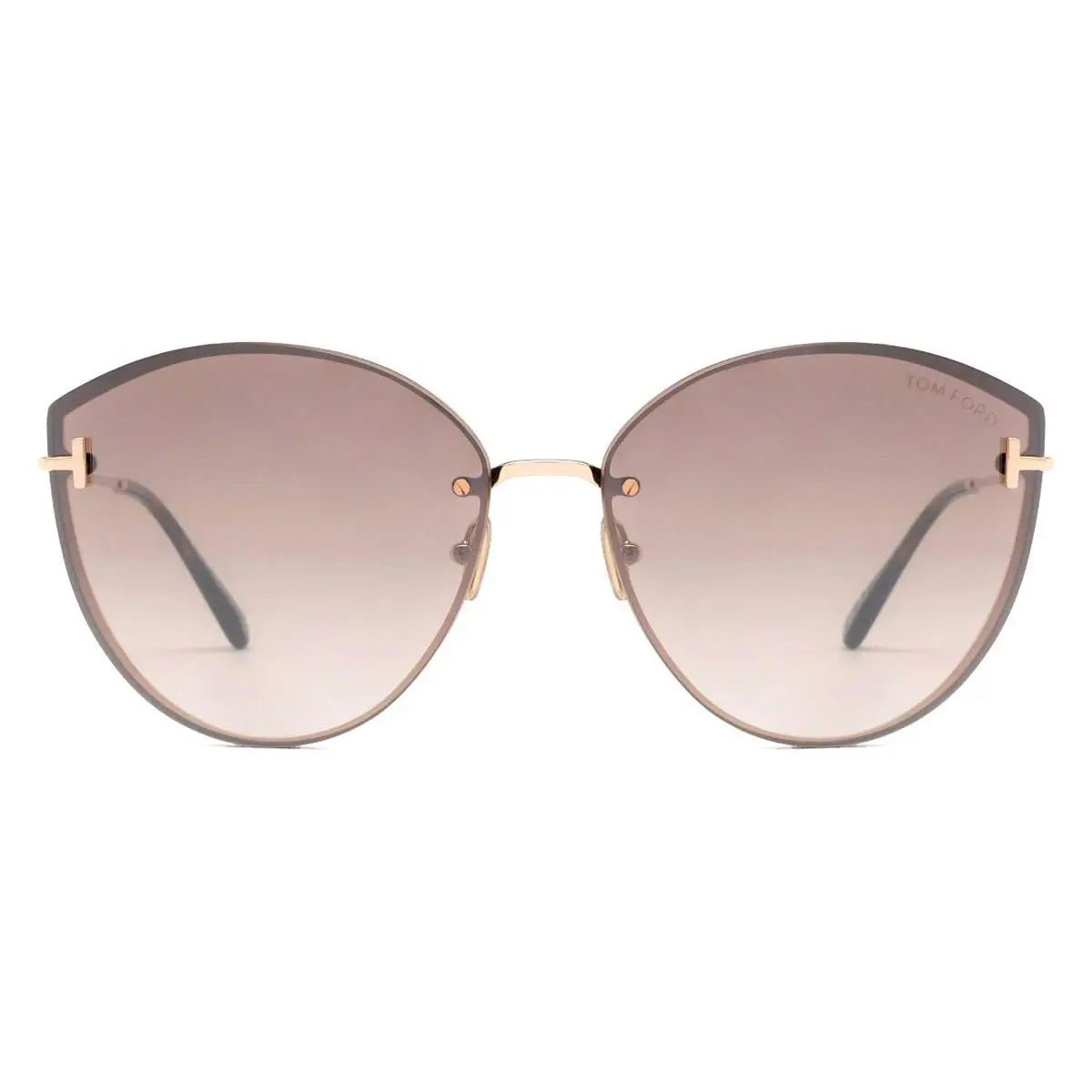 Tom Ford FT1106 Evangeline Sunglasses Women Shiny Rose Gold 63mm
