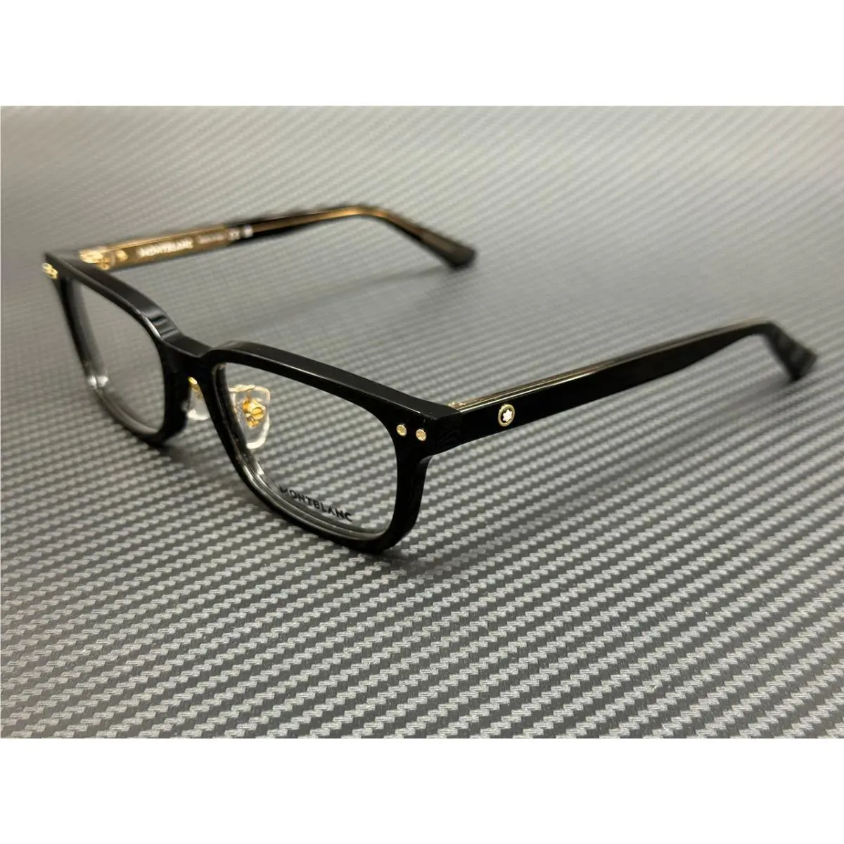Montblanc Mont Blanc MB0379OJ 001 Black Men`s 53 mm Medium Eyeglasses