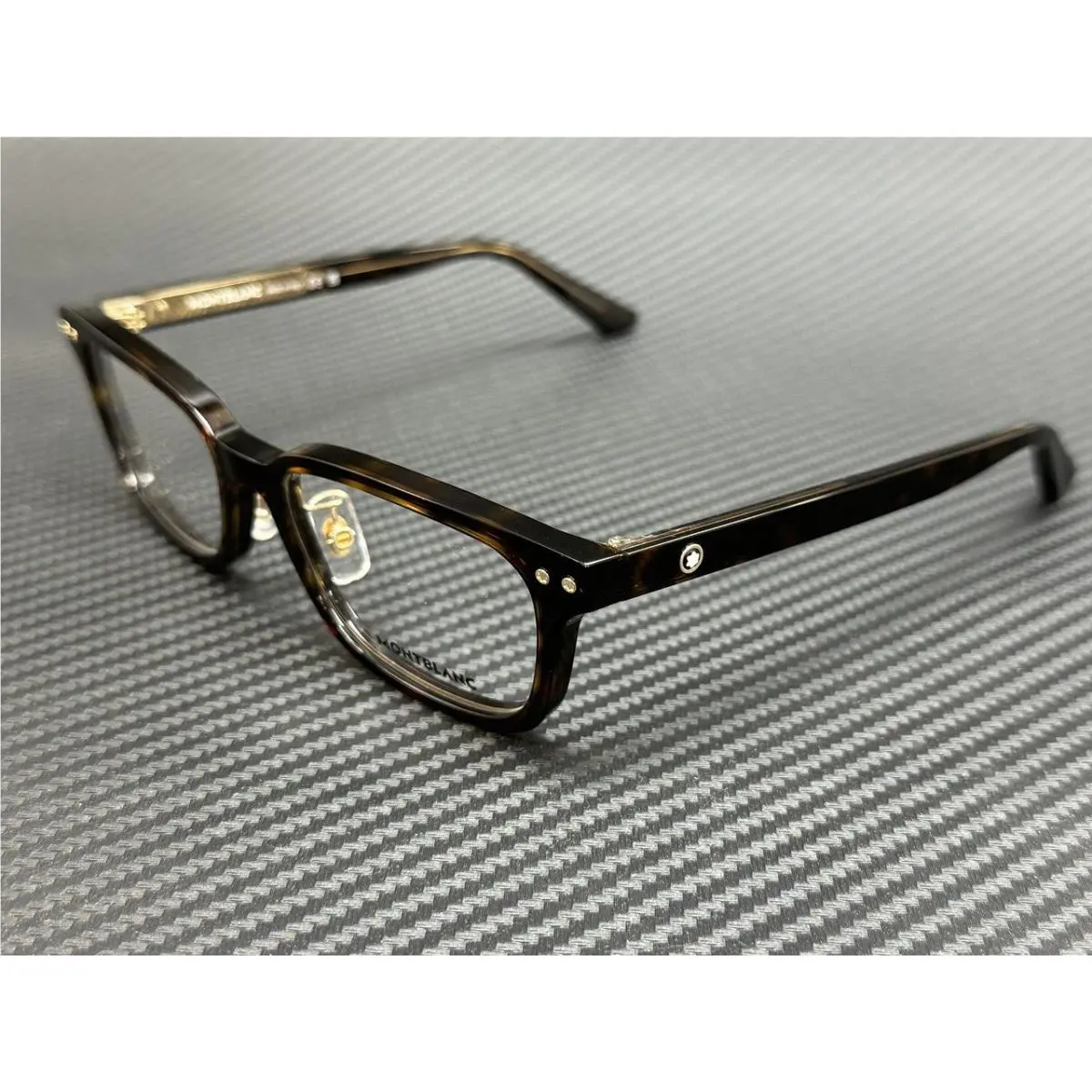 Montblanc Mont Blanc MB0379OJ 002 Havana Brown Men`s Medium 53 mm Eyeglasses