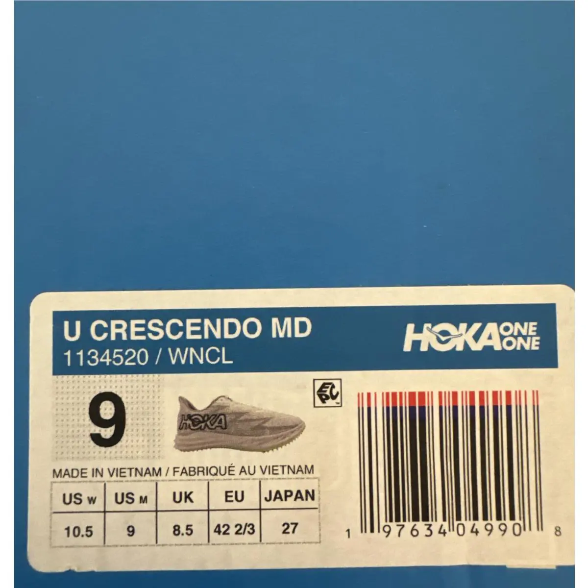 Hoka shoes - Hoka One One Crescendo MD - white / nimbus cloud 11