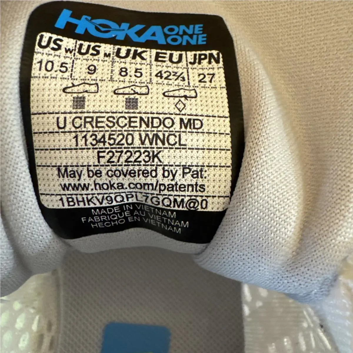 Hoka shoes - Hoka One One Crescendo MD - white / nimbus cloud 5