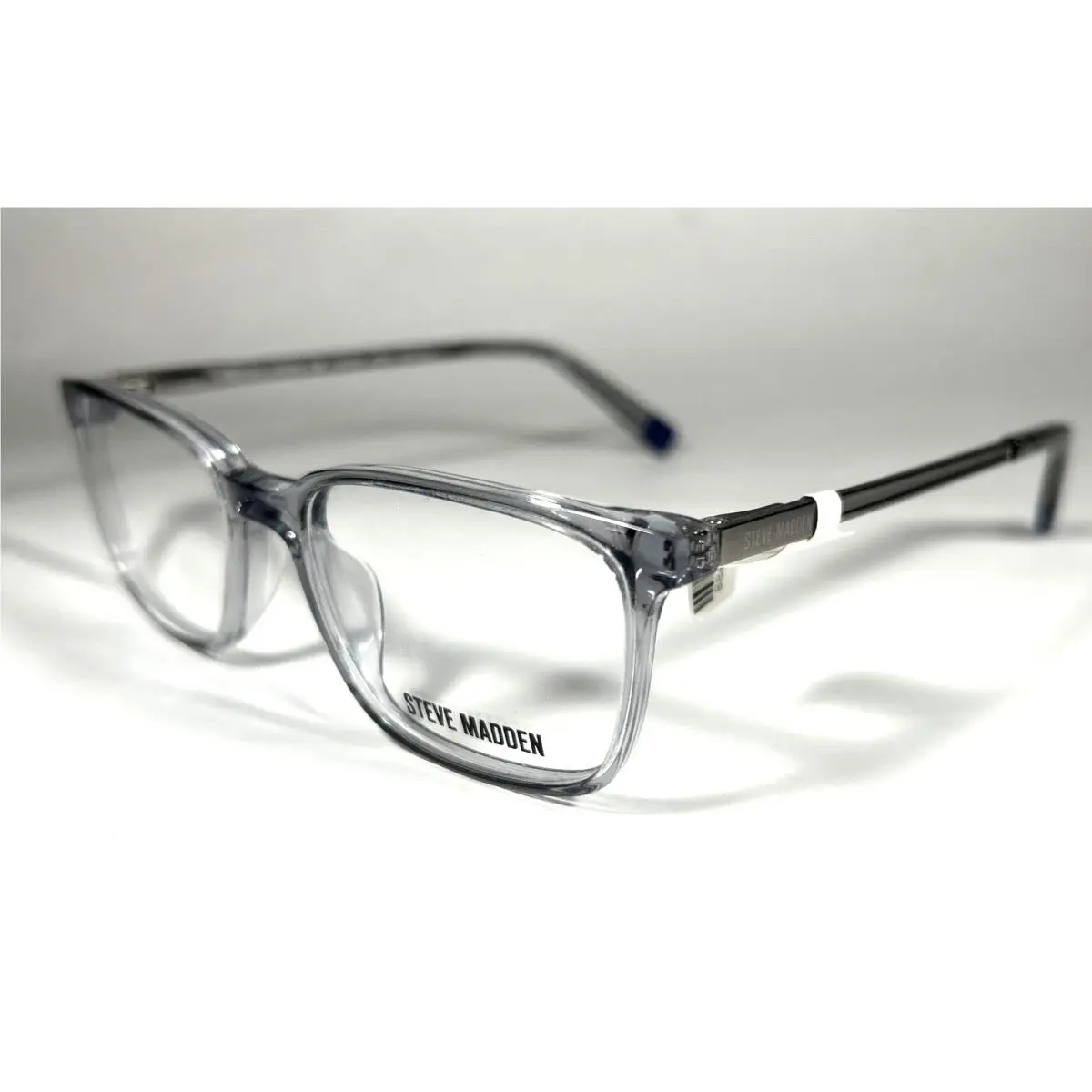 Favien Kids Eyeglasses Frame AT1 Grey/crystal Size: 48-15-130 by Steve Madden