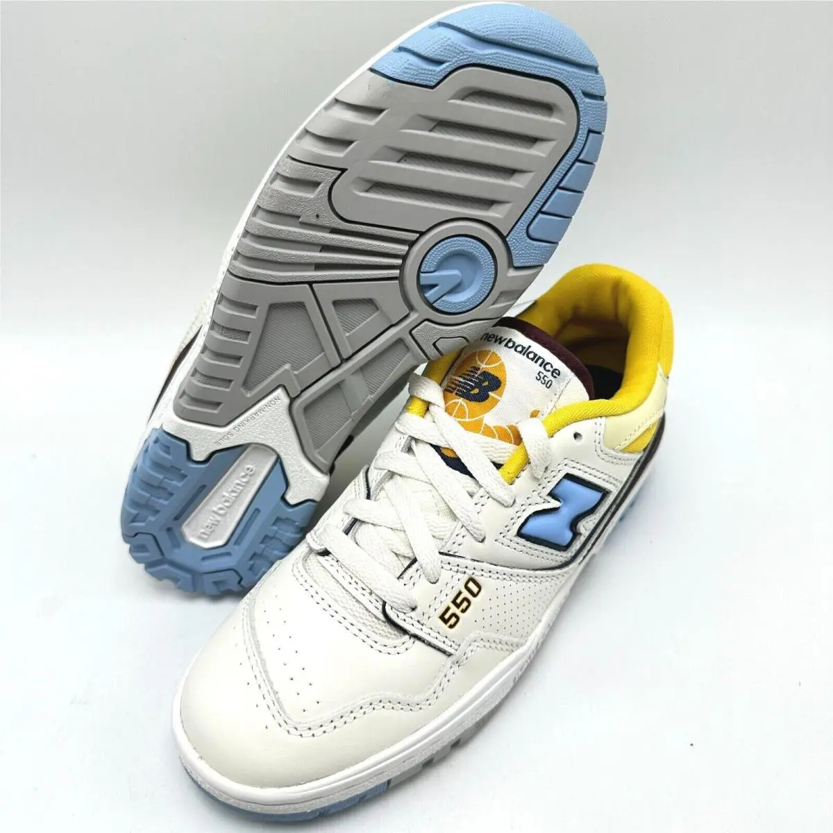 New Balance shoes - New Balance 550 - BB550NCF - WHITE/UNIVERSITY BLUE/YELLOW 4