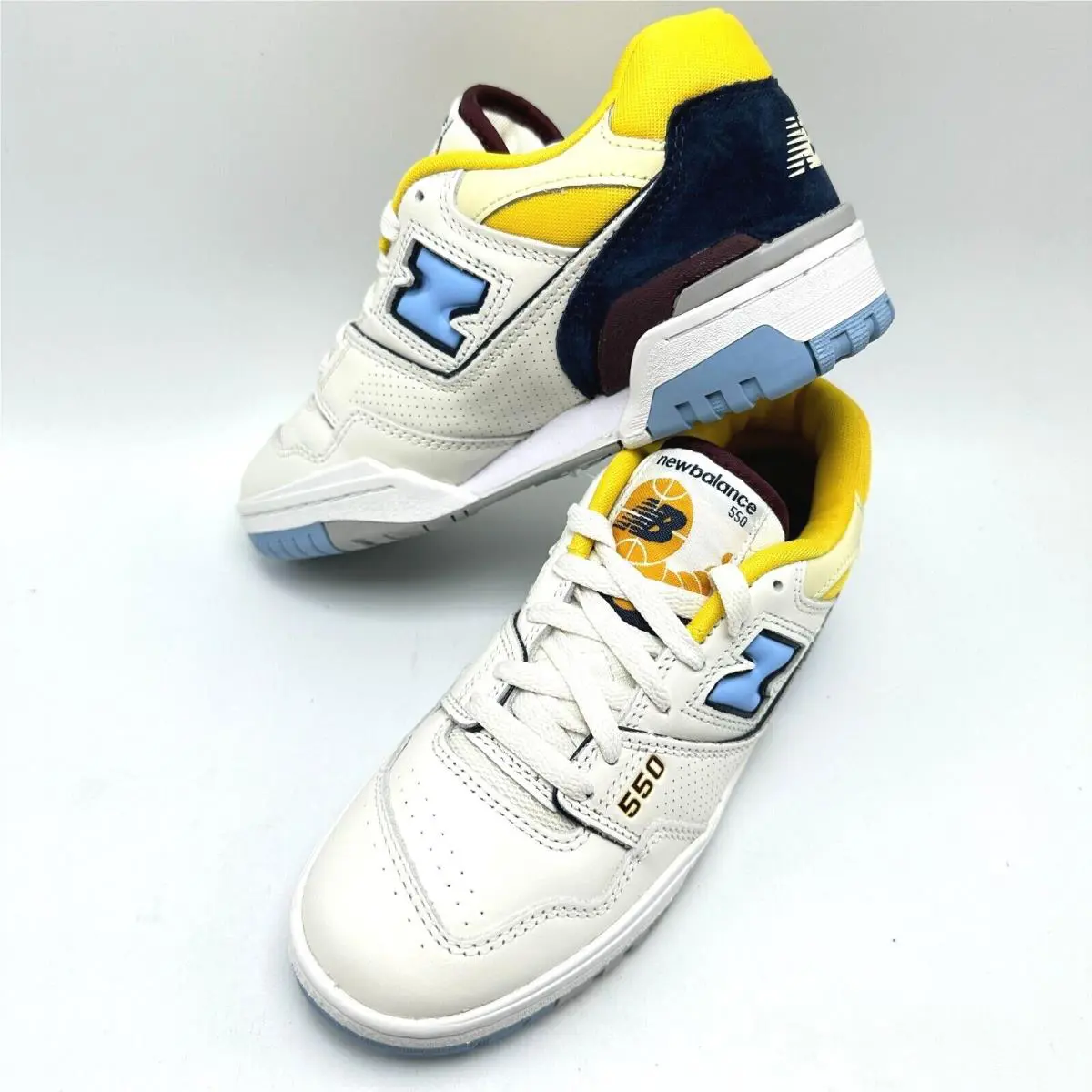 New Balance shoes - New Balance 550 - BB550NCF - WHITE/UNIVERSITY BLUE/YELLOW 9
