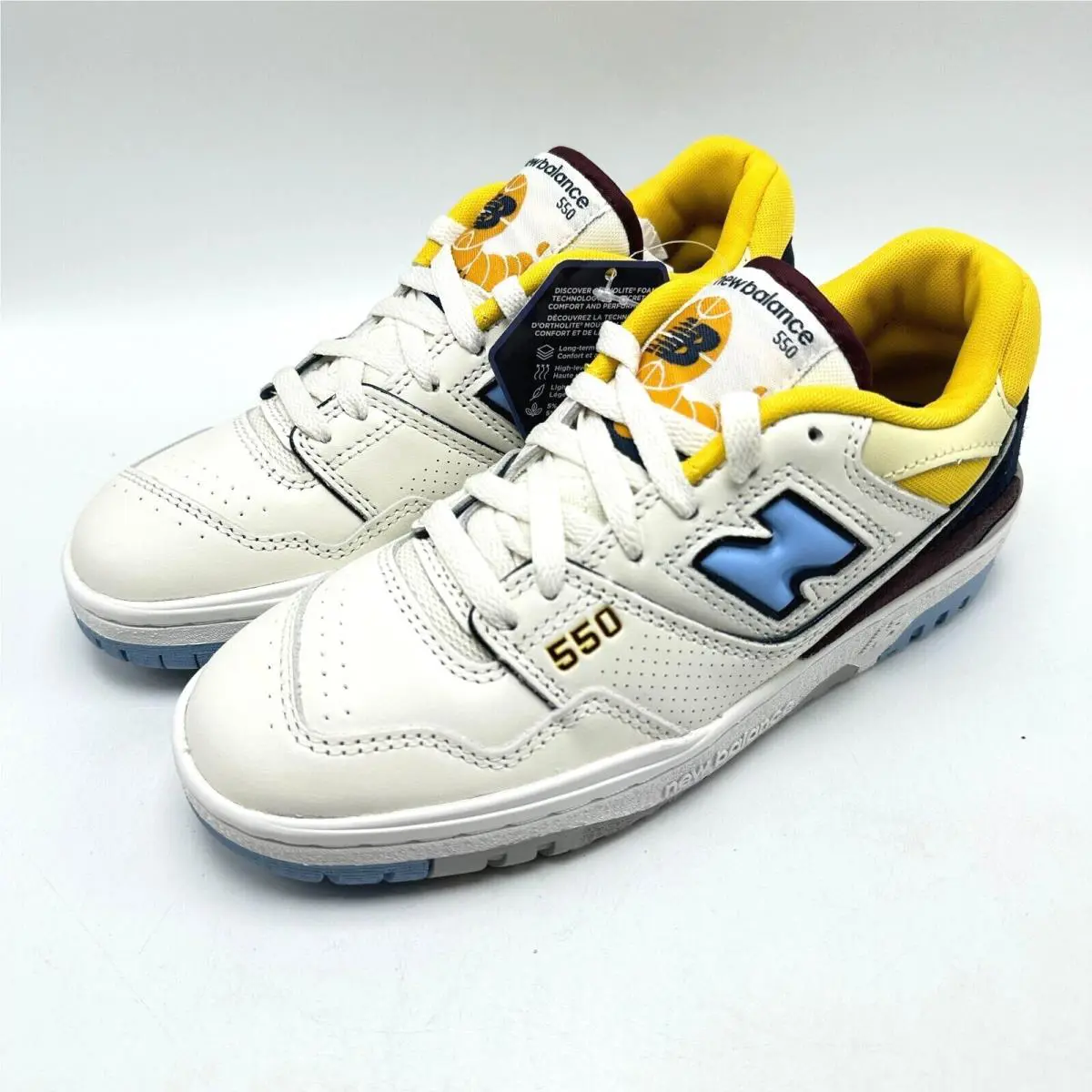 New Balance shoes - New Balance 550 - BB550NCF - WHITE/UNIVERSITY BLUE/YELLOW 5