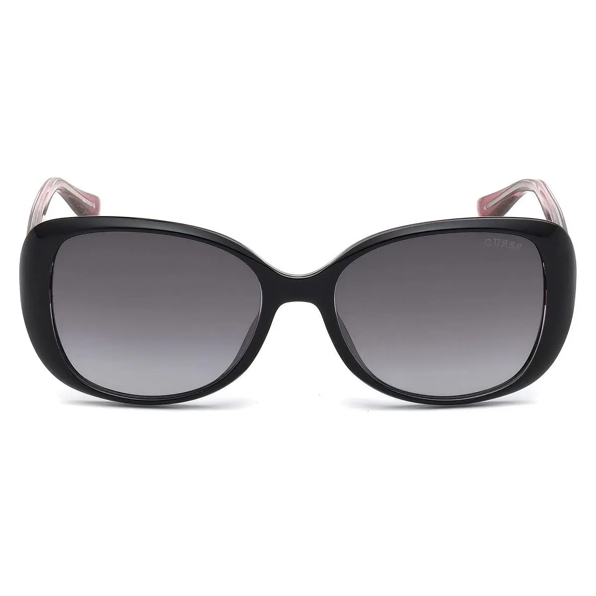 Guess GU7554 Sunglasses Shiny Black Gradient Smoke 54mm