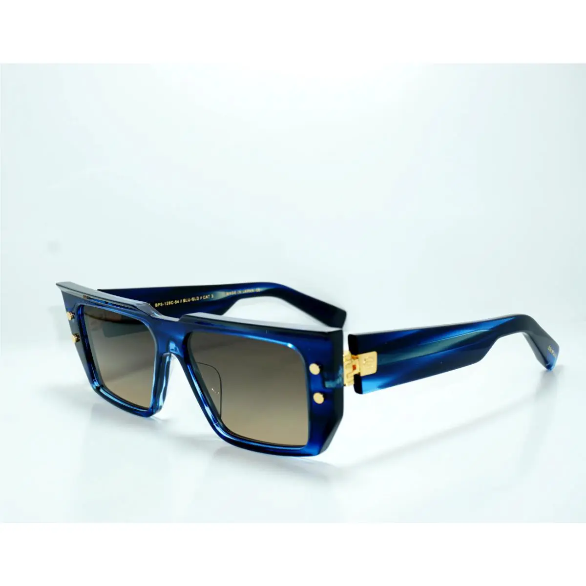 Balmain B - VI BPS-128C-54 Blu-gld Sunglasses