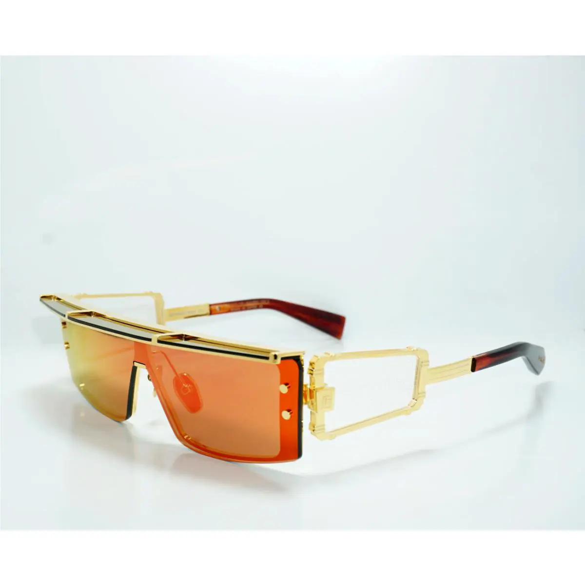 Balmain Wonder Boy - Iii BPS-127C-145 Gld- Red Sunglasses