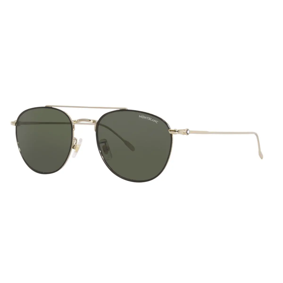 Montblanc MB0211S 008 55mm Gold Pilot Aviator Sunglasses Italy