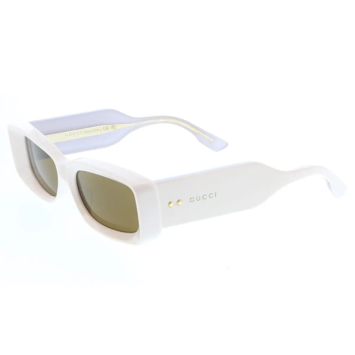 Gucci GG1528S-003 Pink Gold Square Ladies Sunglasses - Pink & Gold, Frame: Pink & Gold, Lens: Brown