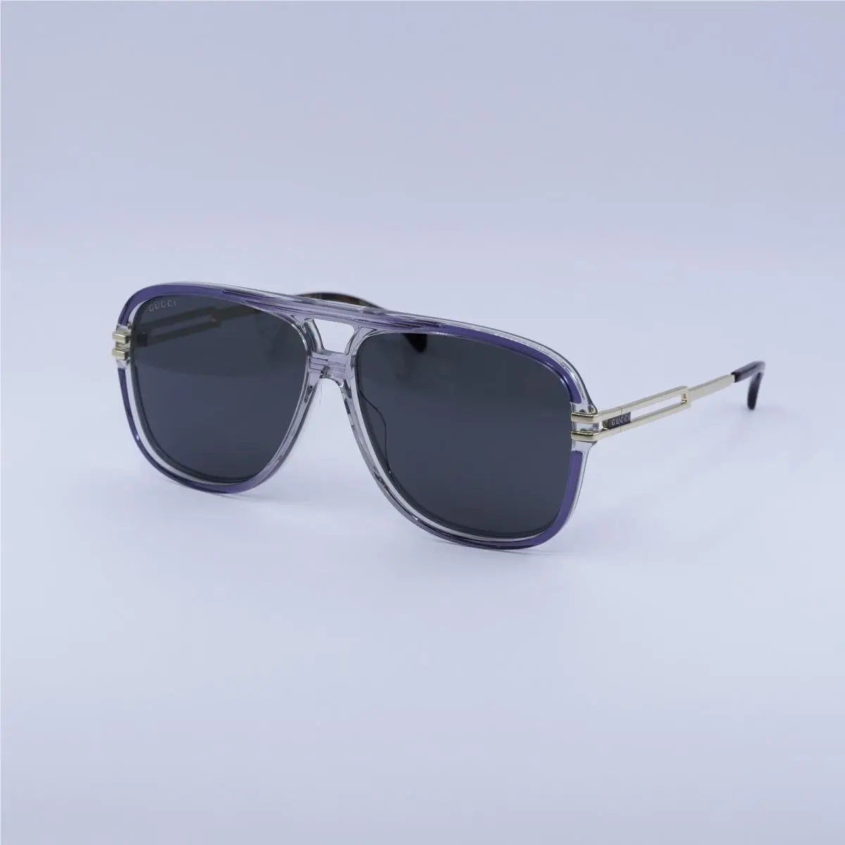 Gucci GG1105S 001 Grey/gold/grey 63-12-145 Sunglasses