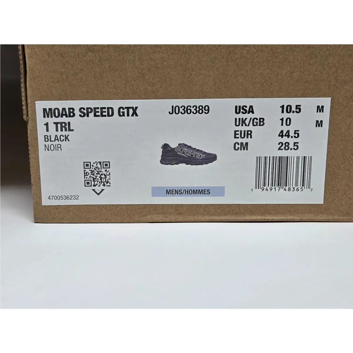 Merrell shoes - Merrell MOAB Speed GTX 1 - J036389BLK - Black 20