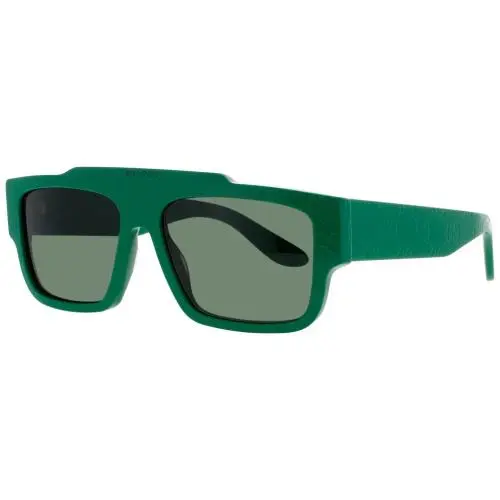 GG1460S 007 Shiny Green/green 56 mm Men`s Sunglasses Frame by Gucci