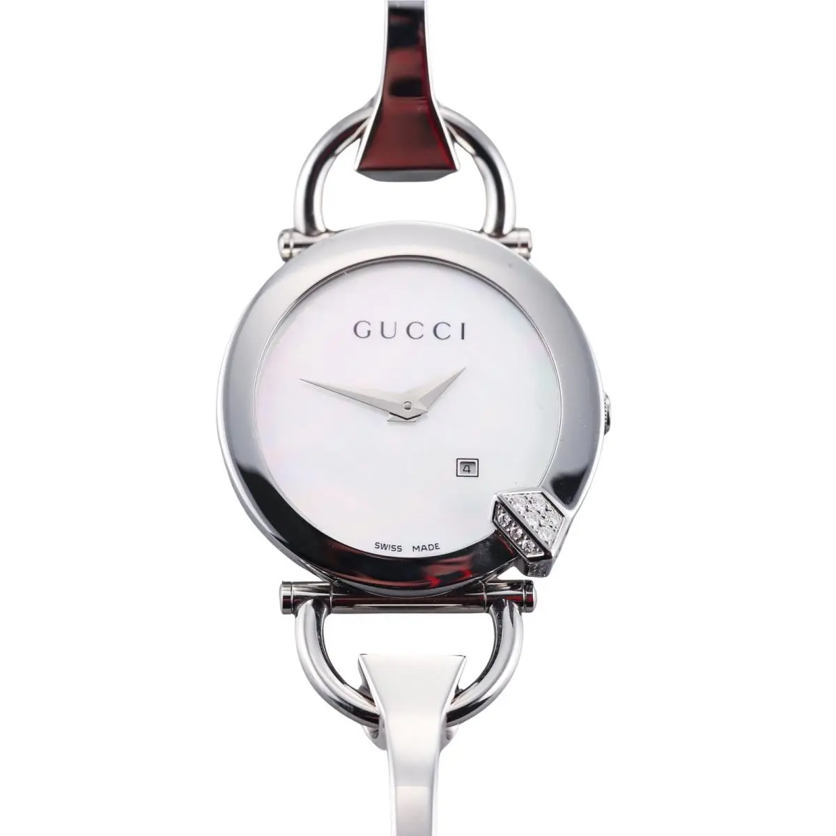 Chiodo Mop Diamond Quartz Ladies Watch YA122505 by Gucci