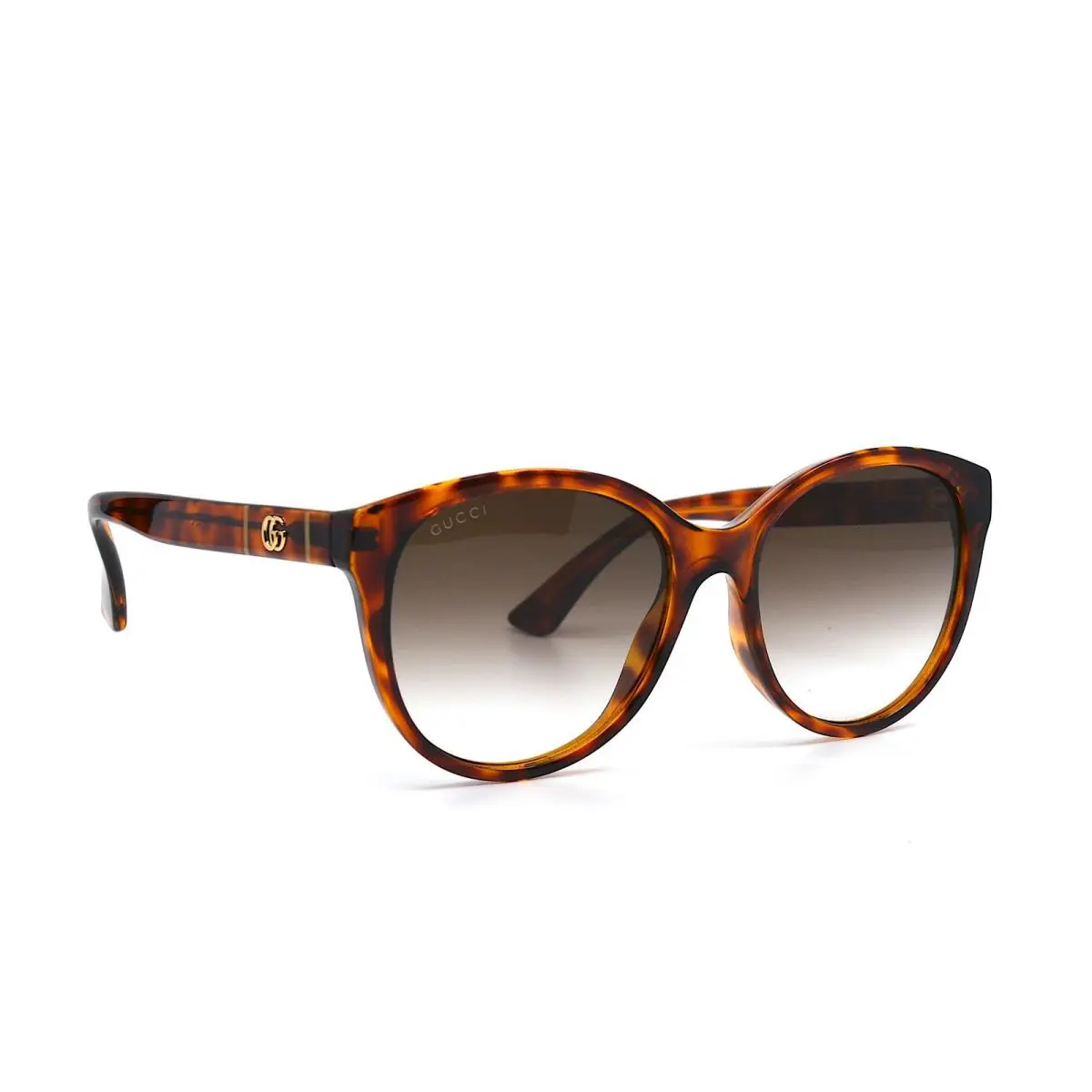 Gucci GG0631S 002 Brown Havana Gradient Round Women`s Sunglasses - Brown, Frame: Brown, Lens: Brown
