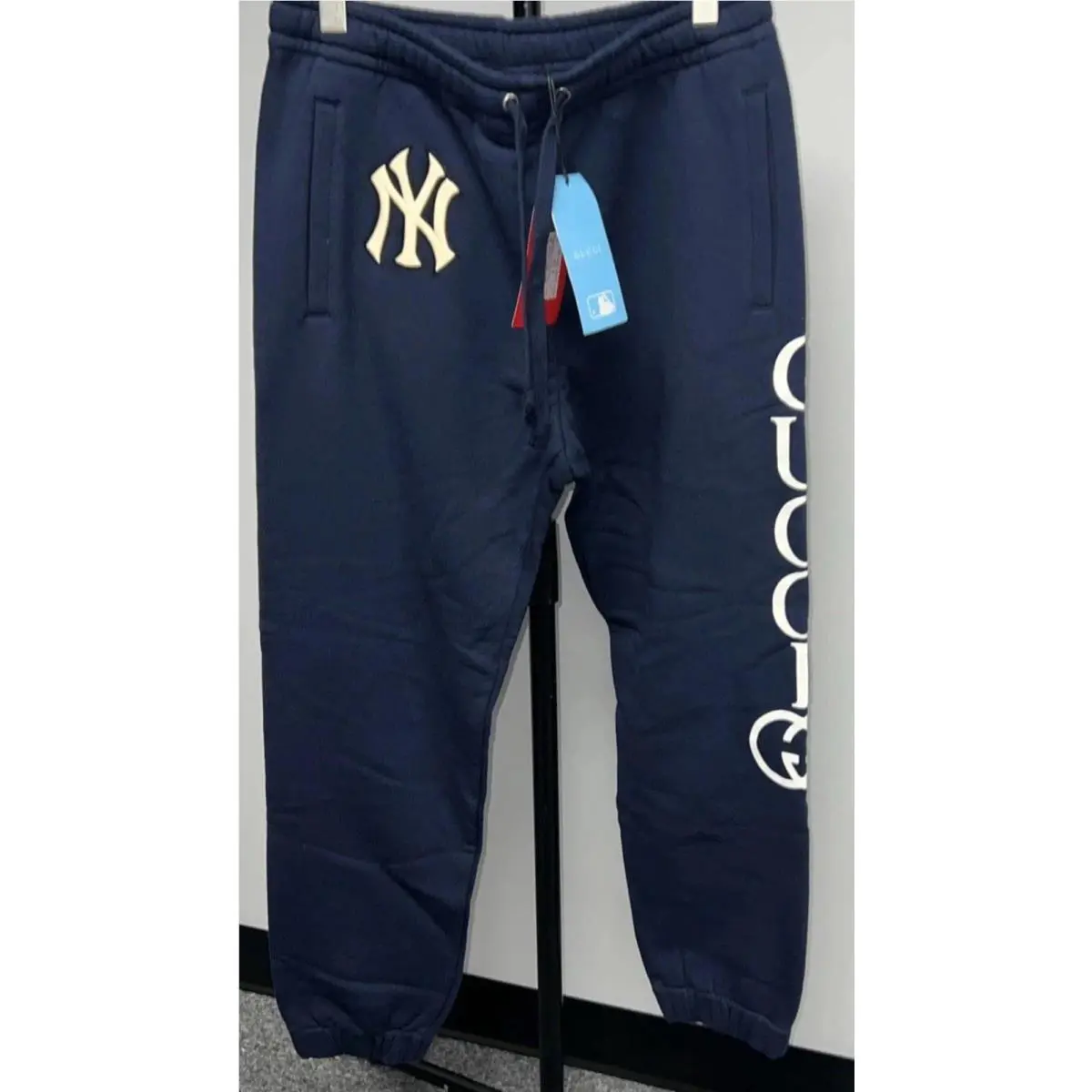 Gucci York Yankees Joggers Sweat Pants Travel Sack Bag