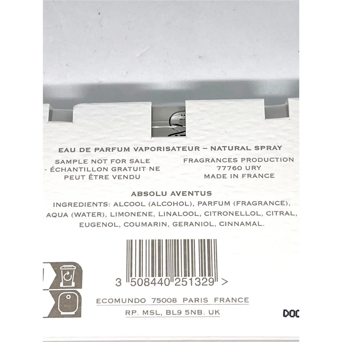 Carded Samples Variety Choose One or More Aventus Absolu by Creed