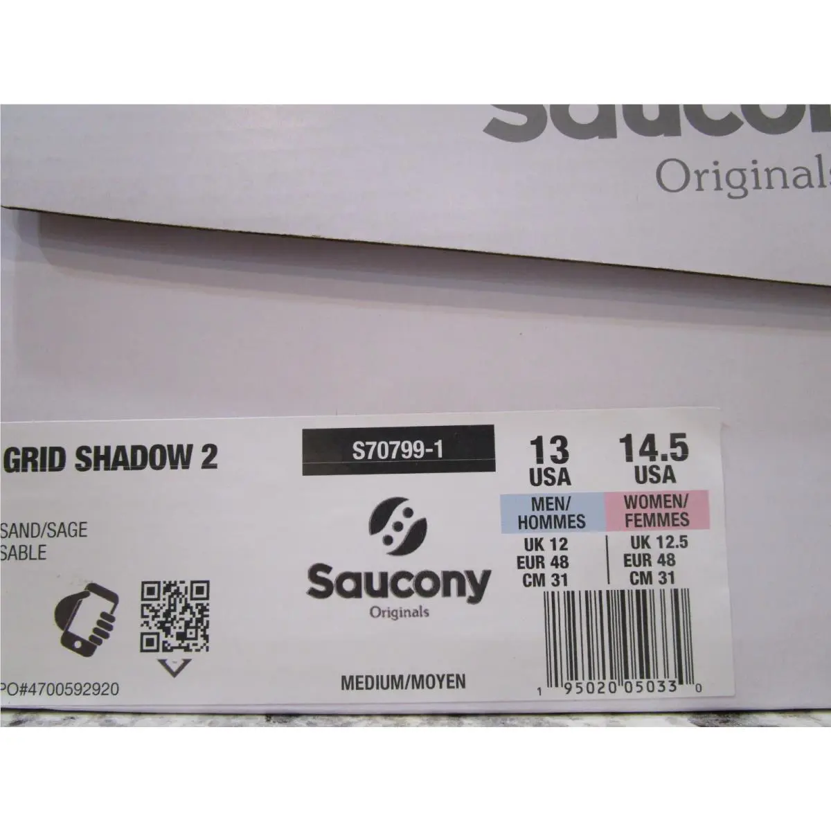 Saucony shoes - Saucony Grid Shadow 2 - Grid Shadow - S70799-1 - Sand/Sage 4