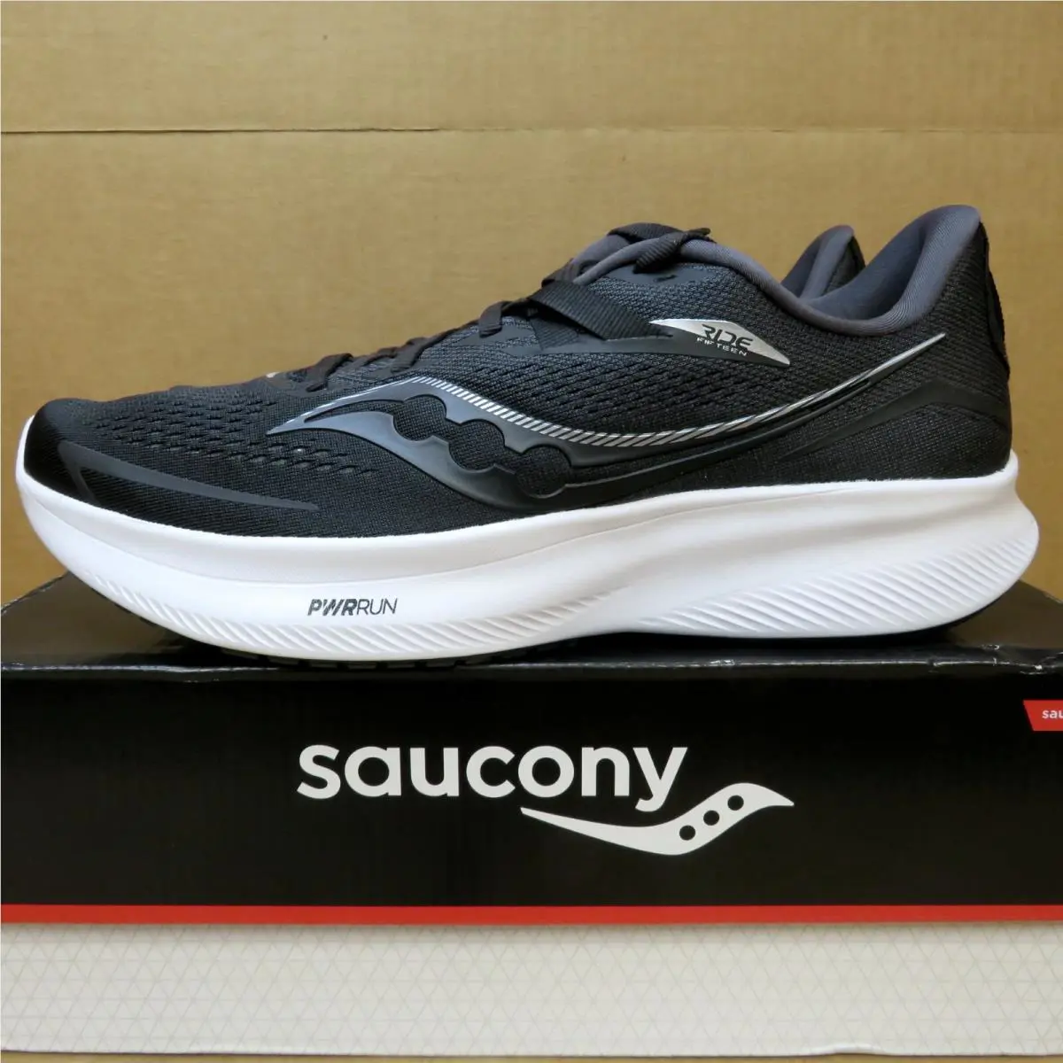 Saucony shoes - Ride 15 - Ride - Mostly Black 10