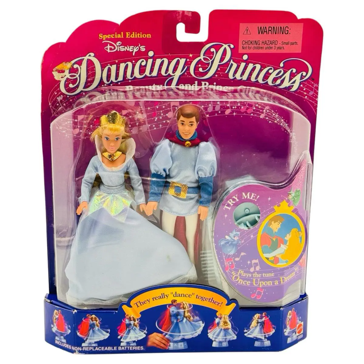 Vintage Mattel Dancing Disney Sleeping Beauty and Prince Doll Gift Set