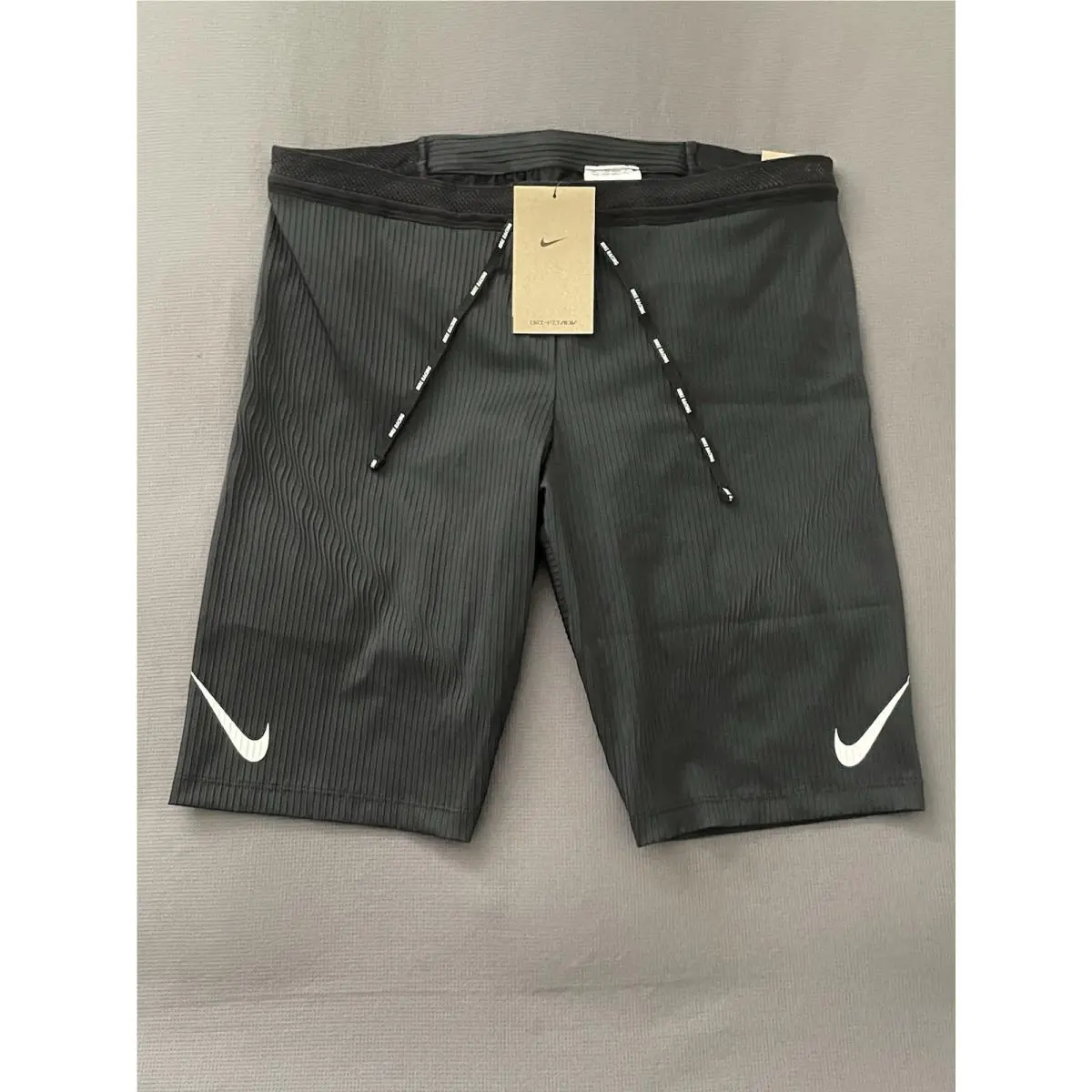 Nike Aeroswift Dri-fit Adv Running Half Tight Shorts FN3369-011 Black Men XL
