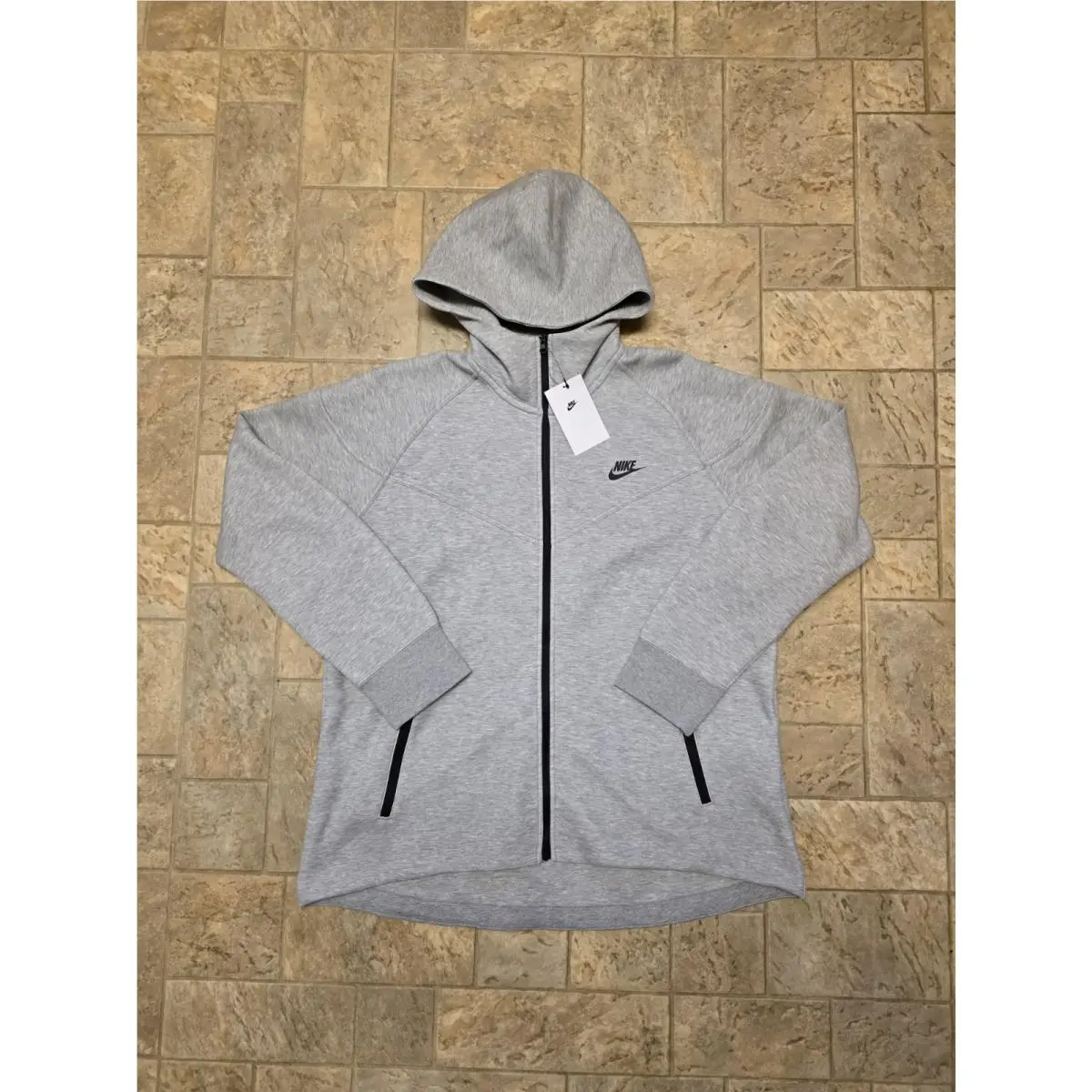Nike Tech Fleece Dark Grey Heather Full-zip Hoodie Size Xxl FB8338-063