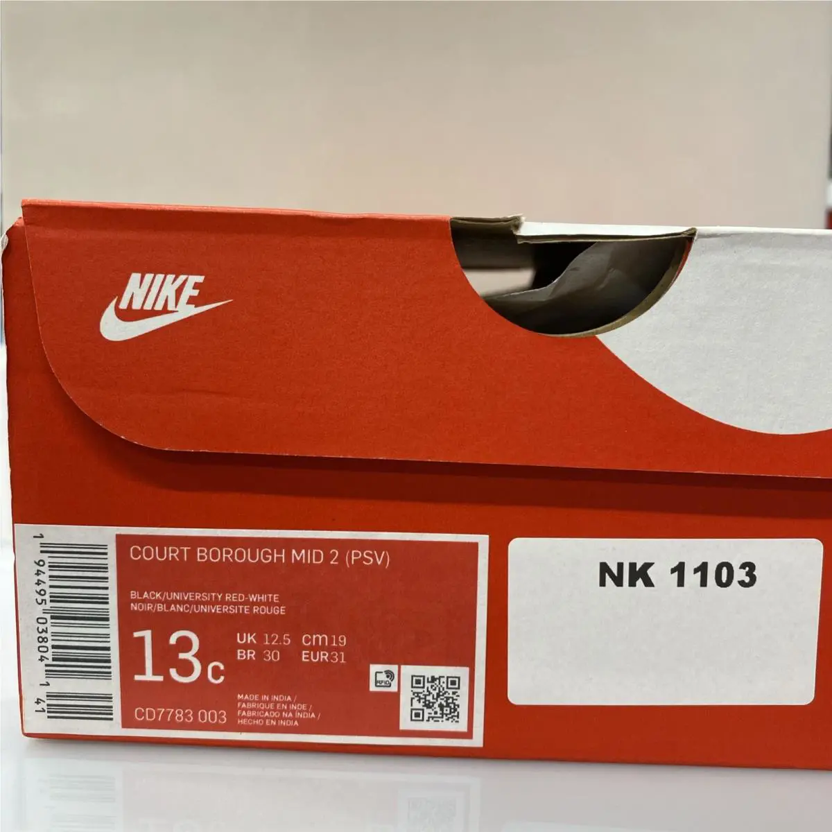 Nike shoes - Nike Court Borough - Court Borough - CD7783 602 - Red (UPC: 0196973039120) 5