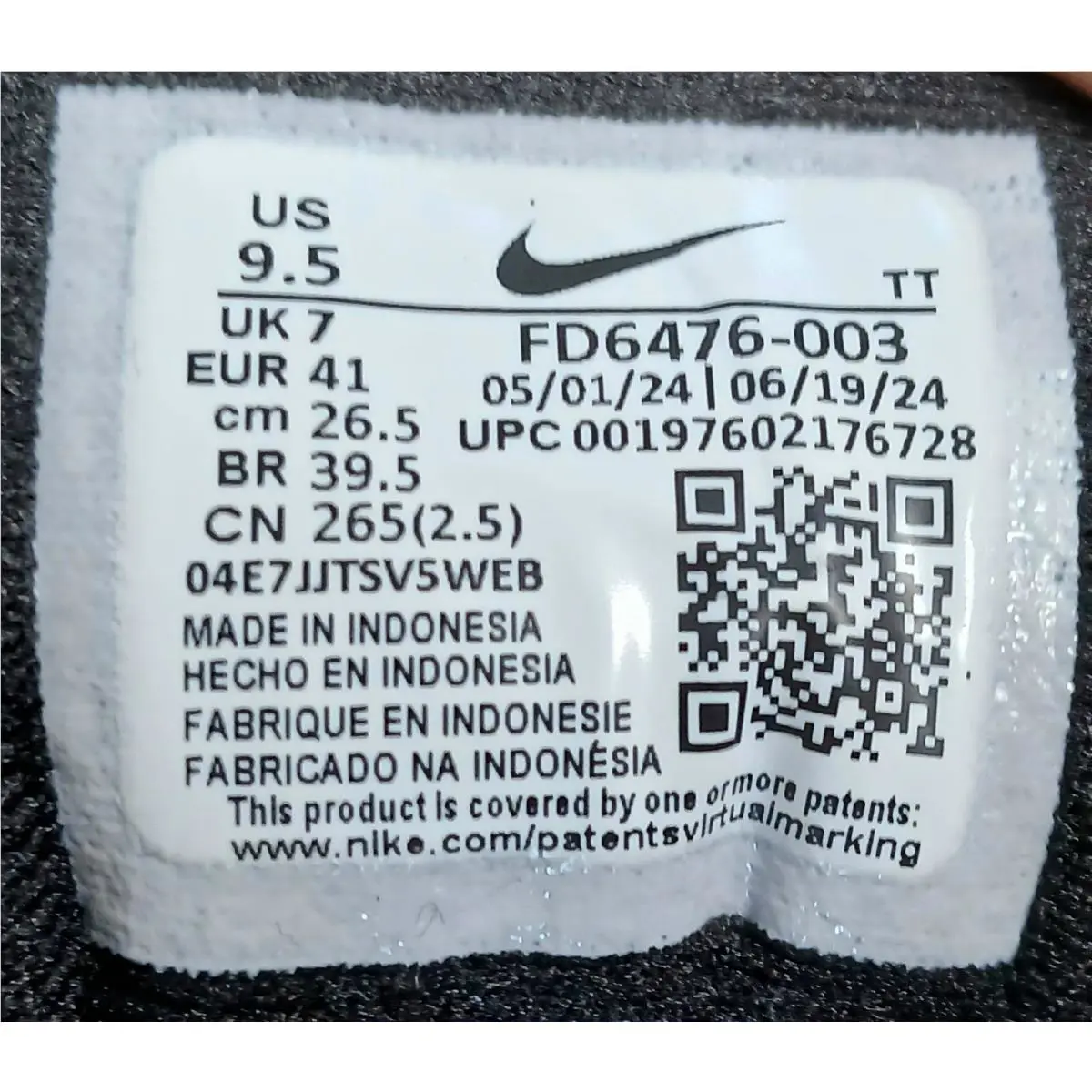 Nike shoes - Downshifter 13 - Downshifter - FD6476-003 - Black/Purple/White (UPC: 00197602176728) 16