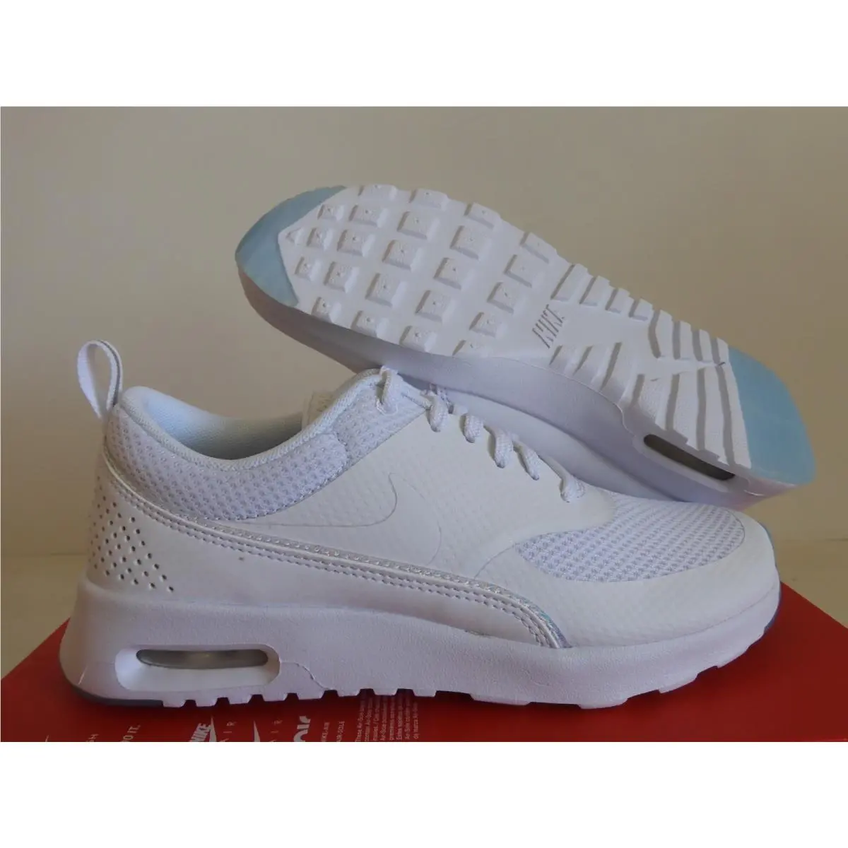Wmns  Air Max Thea White-white-blue Tint SZ 6 FJ9302-104 by Nike