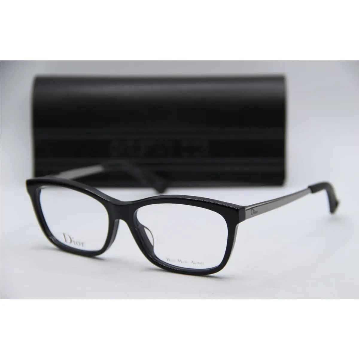 Christian Dior CD 3288F Ans Black Gunmetal Frames Eyeglasses 54-15