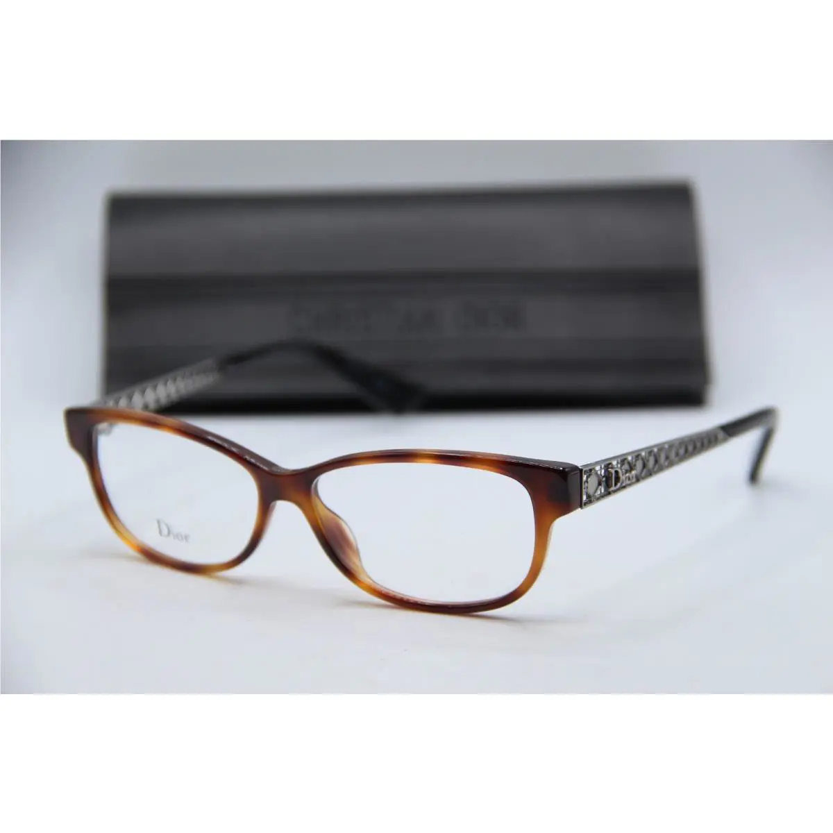 Christian Dior DIORAMAO5 086 Havana Black Frames Eyeglasses 53-13