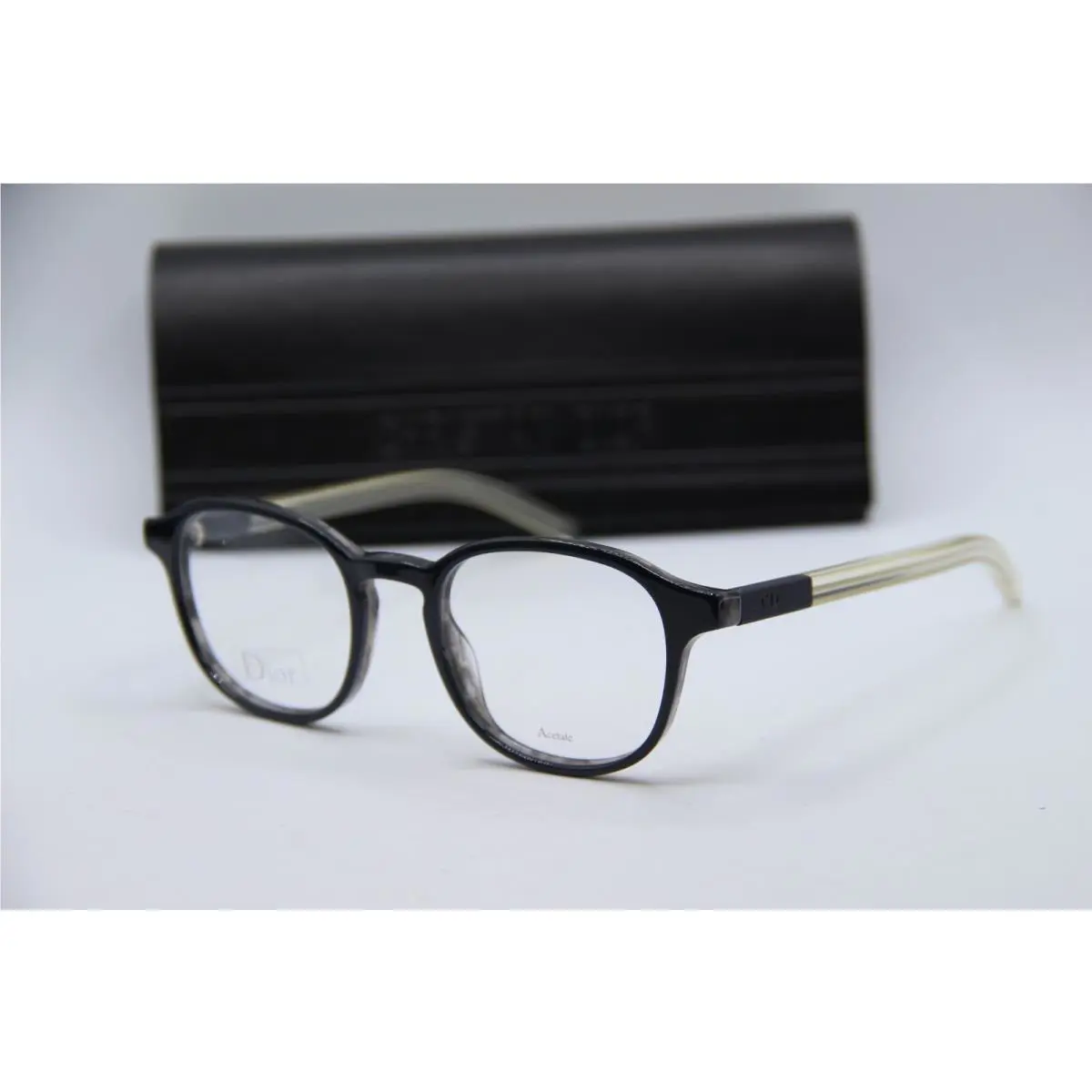 Dior Homme BLACKTIE214 Lmx Blue Havana Beige Eyeglasses 49-20