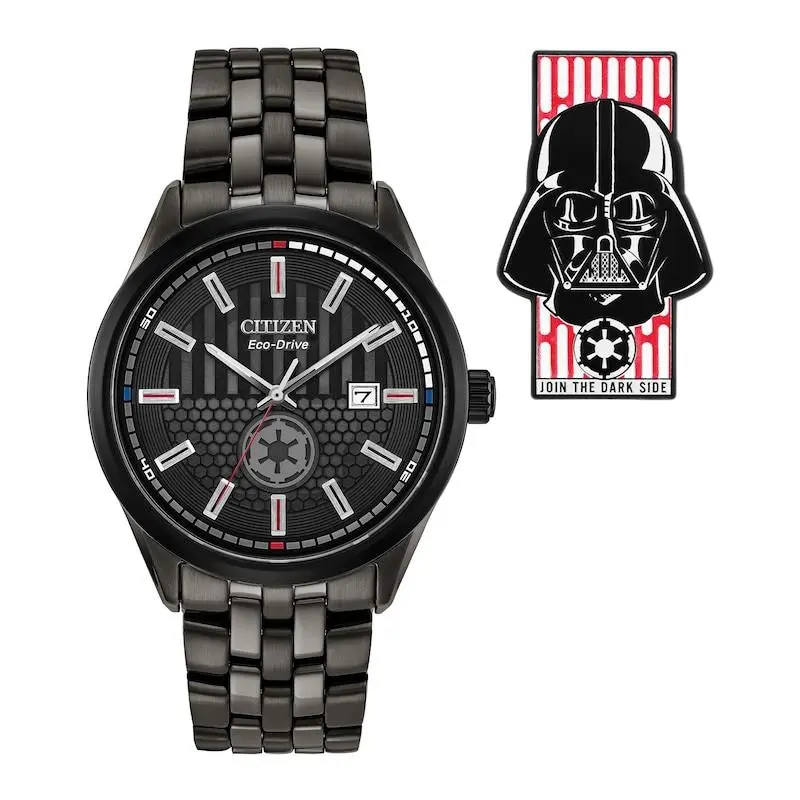 Citizen Star Wars Darth Vader Limited Edition Black Dial Men`s Watch BM7255-61W - Dial: Black, Band: Black, Bezel: Black