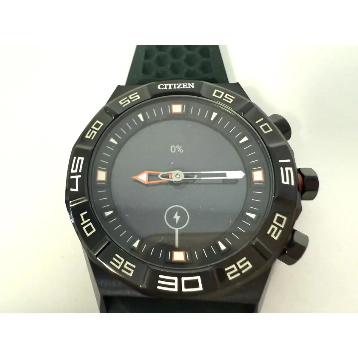 Citizen Smart Hybrid Black Silicone Smart Watch 44MM - JX1000-03E NO Charger