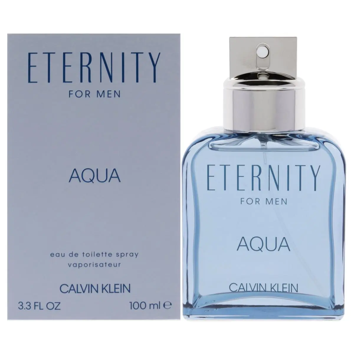 3 Pack Eternity Aqua by Calvin Klein For Men - 3.3 oz Edt Spray