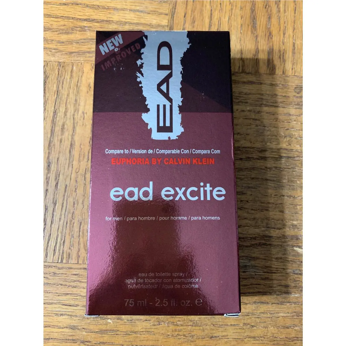 Calvin Klein Ead Excite Cologne Spray For Men 2.5 oz 75ml Eau De Toilette New-SHIP24HR
