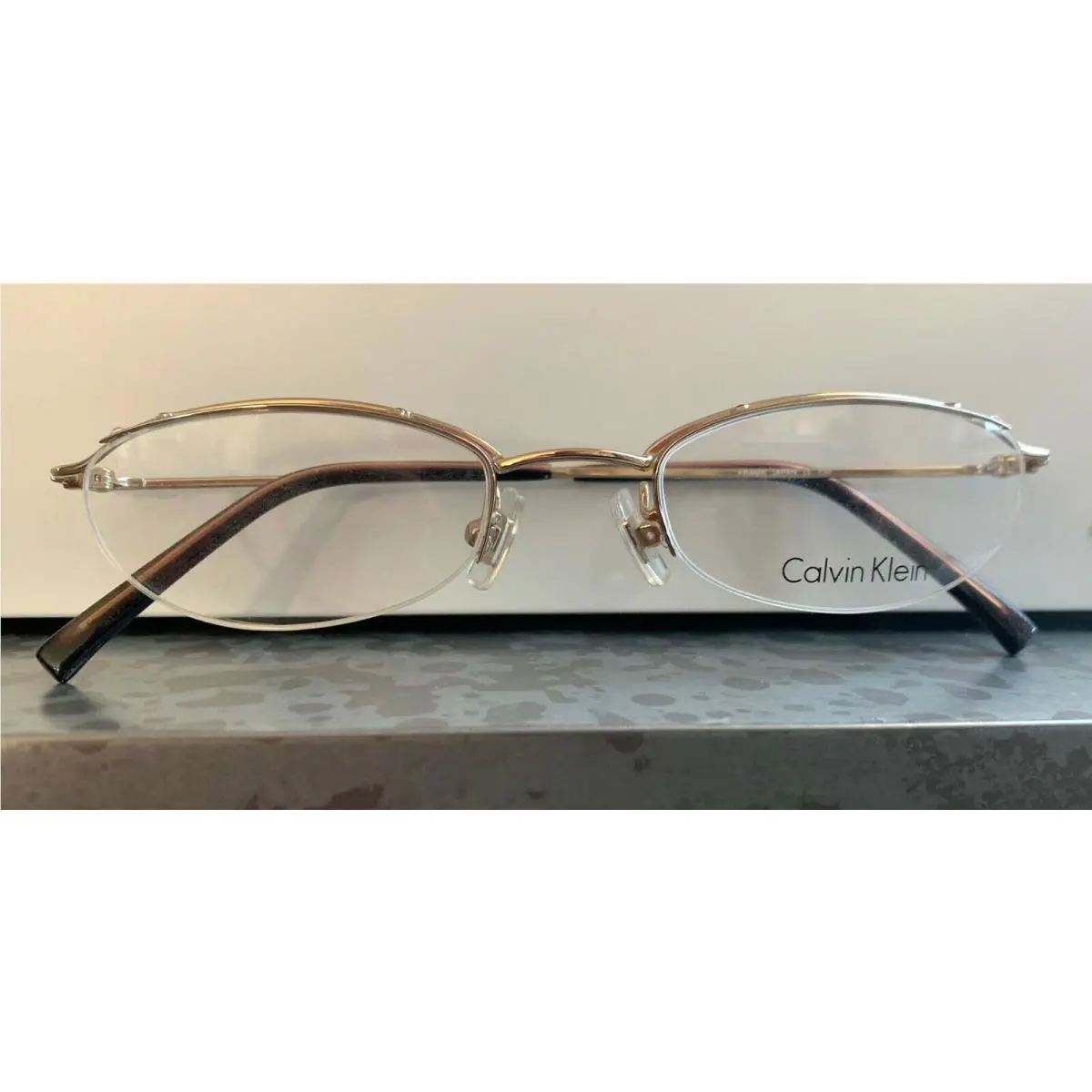 Calvin Klein Eyeglasses Japan 377 533 SZ 51-21-125 130 Gold Frame