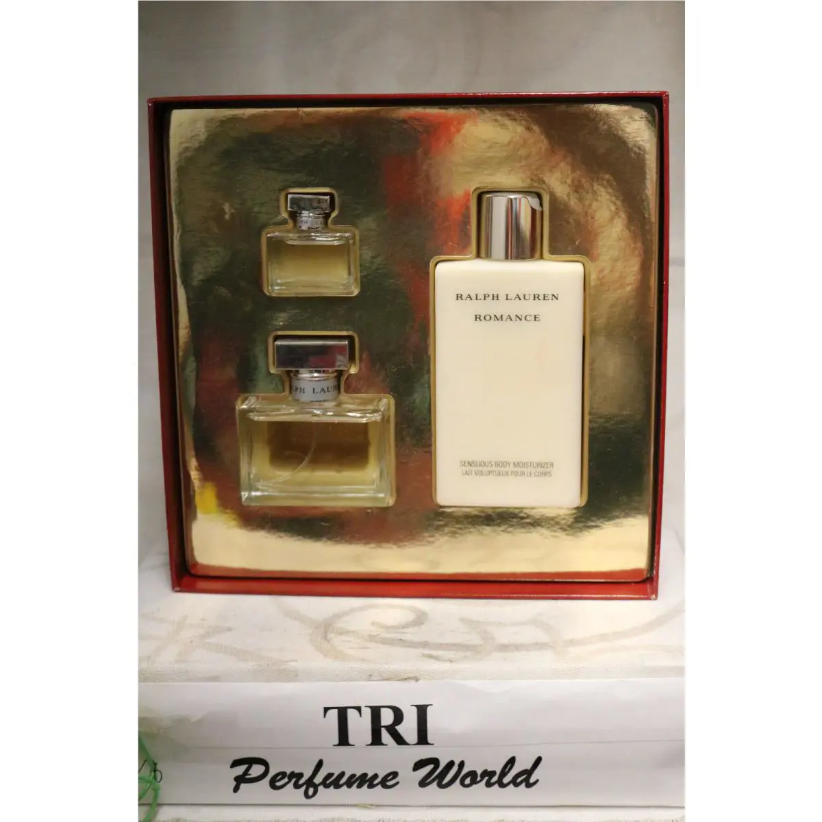 Romance Ralph Lauren Edp Spray 1.7 Fl. Oz.+ Body Moisturizer 6.7 + Miniature Edp