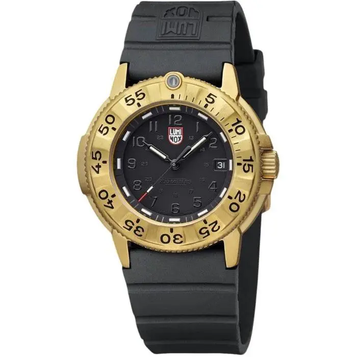 Navy Seal XS.3221.NSF Foundation Gold Pvd Black 43 mm Quartz Men`s Watch by Luminox