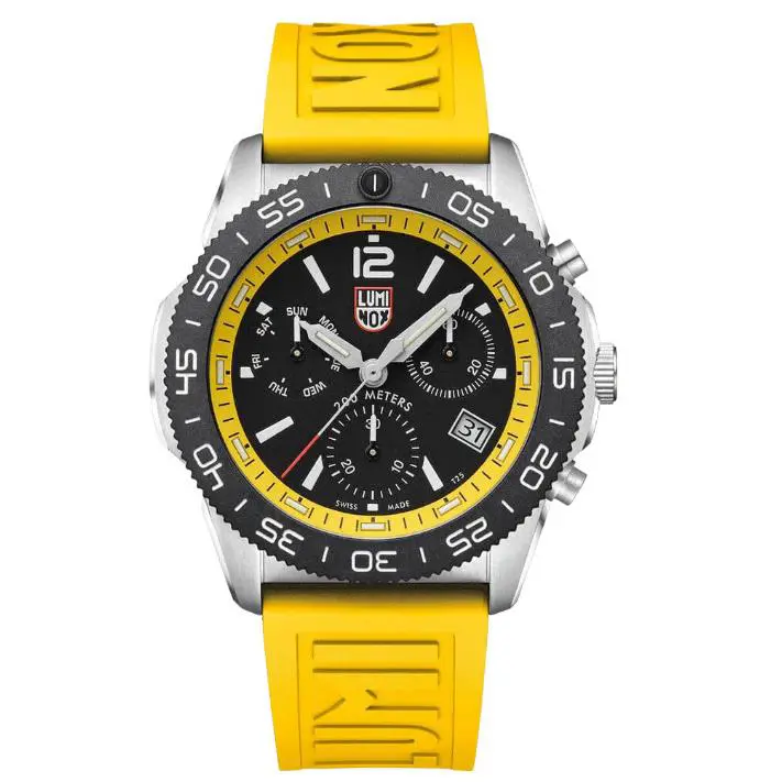 Luminox Pacific Diver Chronograph Men`s Watch Black Dial Rubber Strap – XS.3145